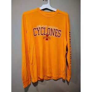 Iowa State University Cyclones Long Sleeve T-Shirt Rivalry Threads Gold Mens M